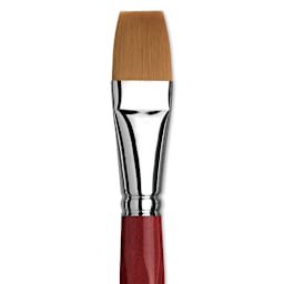 Da Vinci Cosmotop Spin Brush - Flat, Short Handle, Size 24 close up