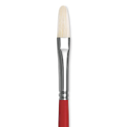 Da Vinci Maestro 2 Hog Bristle Brush - Filbert, Long Handle, Size 5 close up