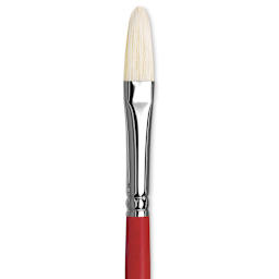 Da Vinci Maestro 2 Hog Bristle Brush - Filbert, Long Handle, Size 6 close up