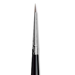 Da Vinci Maestro Kolinsky Sable Brush - Round, Short Handle, Size 0 close up