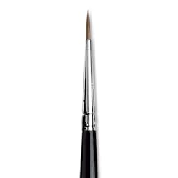 Da Vinci Maestro Kolinsky Sable Brush - Round, Short Handle, Size 2 close up