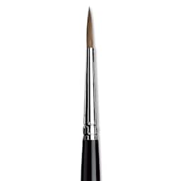 Da Vinci Maestro Kolinsky Sable Brush - Round, Short Handle, Size 4 close up