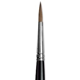 Da Vinci Maestro Kolinsky Sable Brush - Round, Short Handle, Size 6 close up