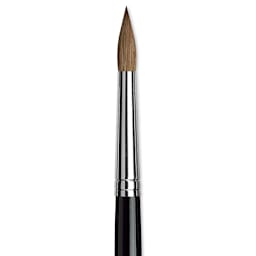 Da Vinci Maestro Kolinsky Sable Brush - Round, Short Handle, Size 9 close up