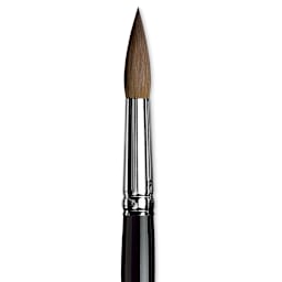 Da Vinci Maestro Kolinsky Sable Brush - Round, Short Handle, Size 16 close up