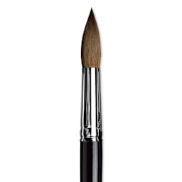 Da Vinci Maestro Kolinsky Sable Brush - Round, Short Handle, Size 20 close up