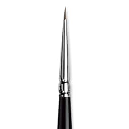 Da Vinci Maestro Kolinsky Sable Brush - Round, Short Handle, 3/0 close up