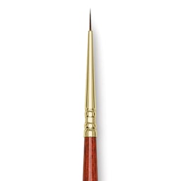 Blick Master Kolinsky Sable Brush - Pointed Round, Short Handle, 3/0 close up