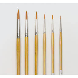 Blick Academic Synthetic Golden Taklon Brush Set - Set of 6