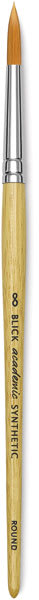 Blick Academic Synthetic Golden Taklon Brushes - Single Size 8 brush shown vertically