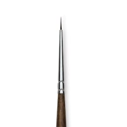 Blick Studio Natural Squirrel Brush - Round, Black Handle, 3/0 close up