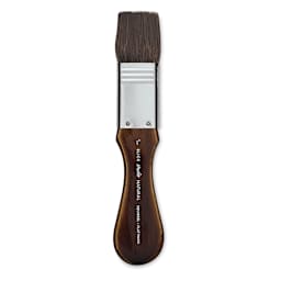 Blick Studio Natural Squirrel Brushes - Flat Wash brush shown upright