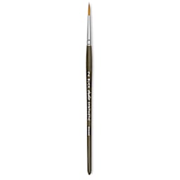 Blick Studio Short Handle Synthetic Brush - Round, Black Handle, Size 2