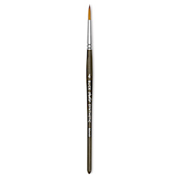 Blick Studio Short Handle Synthetic Brush - Round, Black Handle, Size 4