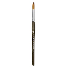 Blick Studio Short Handle Synthetic Brush - Round, Black Handle, Size 10