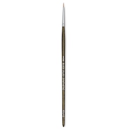 Blick Studio Short Handle Synthetic Brush - Round, Black Handle, 2/0