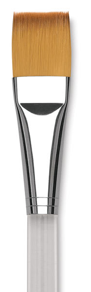 Blick Studio Short Handle Synthetic Brushes - Closeup of Wash brush