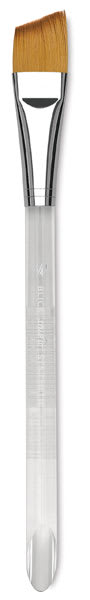 Blick Studio Short Handle Synthetic Brushes - Angular Wash brush shown upright