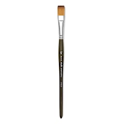 Blick Studio Short Handle Synthetic Brush - One-Stroke Wash, Short Handle, 1/2"
