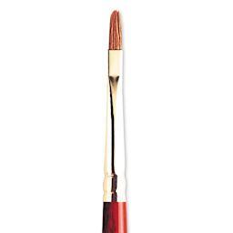 Winsor & Newton Sceptre Gold II Brush - Flat Wash, Short Handle, 1/8" close up