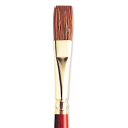 Winsor & Newton Sceptre Gold II Brush - Flat Wash, Short Handle, 3/8"