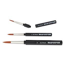 Da Vinci Cosmotop Spin Travel Brushes - Set of 3, one brush detached from handle