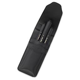 Da Vinci Maestro Kolinsky Travel Brushes - Set 1535, Set of 3, brushes inside faux-leather case