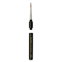 Da Vinci Maestro Kolinsky Brush - Travel Round, Short Handle, Size 4 brush separated from handle