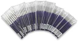 Blick Scholastic Wonder White Synthetic Brushes-Round, Class Pack of 72, Short Handle. Nine sizes.