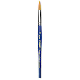 Blick Scholastic Short Handle Golden Taklon Brush - Round, Size 10