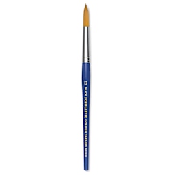 Blick Scholastic Short Handle Golden Taklon Brush - Round, Size 12