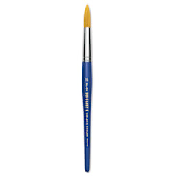 Blick Scholastic Short Handle Golden Taklon Brush - Round, Size 16