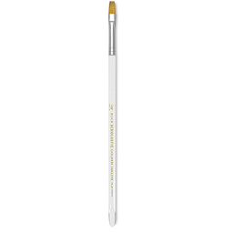 Blick Scholastic Short Handle Golden Taklon Brush - Flat Foot, Size 1/4"