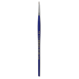Blick Scholastic Short Handle Red Sable Brush - Round, Size 2/0