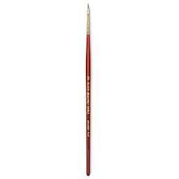 Blick Master Kolinsky Sable Brush - Flat, Short Handle, Red, Size 0