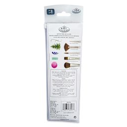 Royal & Langnickel Soft Grip Synthetic Sable Brushes - Mop Variety, Set of 5, back of pack