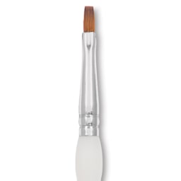 Royal & Langnickel Soft Grip Synthetic Sable Brushes - Shader, Short Handle, Size 2, close-up