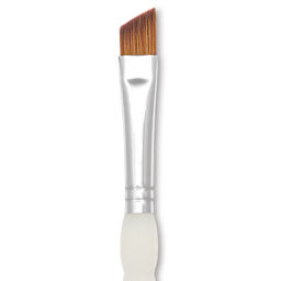 Royal & Langnickel Soft Grip Synthetic Sable Brushes - Angular, Short Handle, Size 3/8", close-up