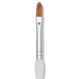 Royal & Langnickel Soft Grip Synthetic Sable Brushes - Filbert, Short Handle, Size 6, close-up
