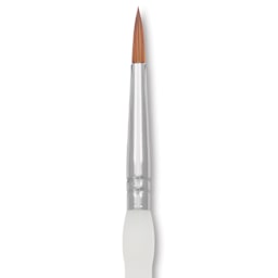 Royal & Langnickel Soft Grip Synthetic Sable Brushes - Round, Short Handle, Size 3, close-up