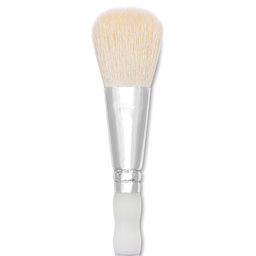 Royal & Langnickel Soft Grip White Goat Hair Mop Brush - Short Handle, Size 1", close-up