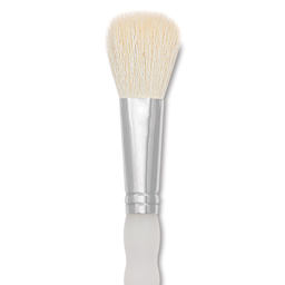 Royal & Langnickel Soft Grip White Goat Hair Mop Brush - Short Handle, Size 3/4", close-up