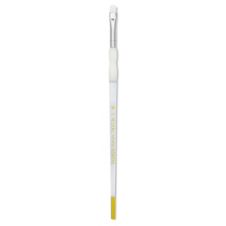 Royal & Langnickel Soft Grip White Taklon Brush - Bright, Short Handle, Size 1