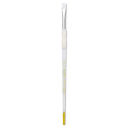 Royal & Langnickel Soft Grip White Taklon Brush - Bright, Short Handle, Size 2