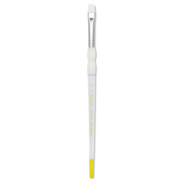 Royal & Langnickel Soft Grip White Taklon Brush - Bright, Short Handle, Size 4