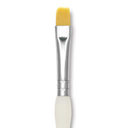 Royal & Langnickel Soft Grip Golden Taklon Brush - Comb, Short Handle, Size 1/4", close-up