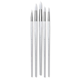 Royal Langnickel Clear Choice Brush Set - White Taklon, Round Set 