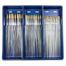 Royal Langnickel Clear Choice Brush Set - Tynex, Round, Set of 60, Long Handle (in tray)