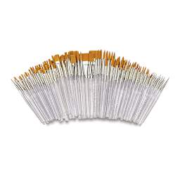 Royal & Langnickel Clear Choice Golden Taklon Brush Set, Class Pack Set of 144