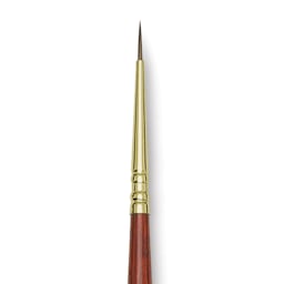Blick Master Kolinsky Sable Brush - Round, Long Handle, Size 2/0 close up
